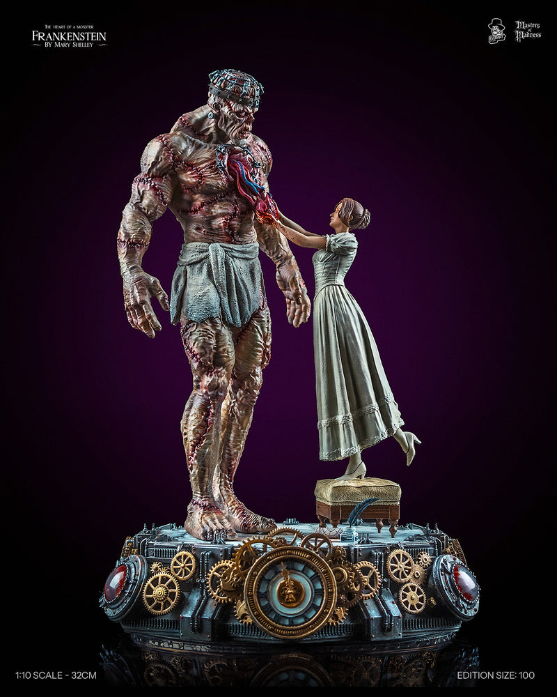 Frankenstein by Mary Shelley collectible statue – front view, Creators Edition