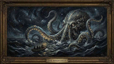 Cthulhu Mythos collector guide — cosmic horror entity rising from the depths | Studio Everart