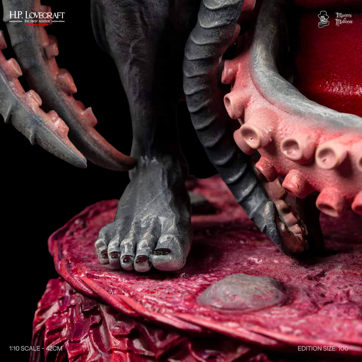 H.P. Lovecraft Forbidden Edition — Cthulhu base detail, tentacle textures | Studio Everart