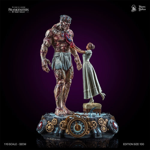 Frankenstein by Mary Shelley collectible statue – front view, Creators Edition