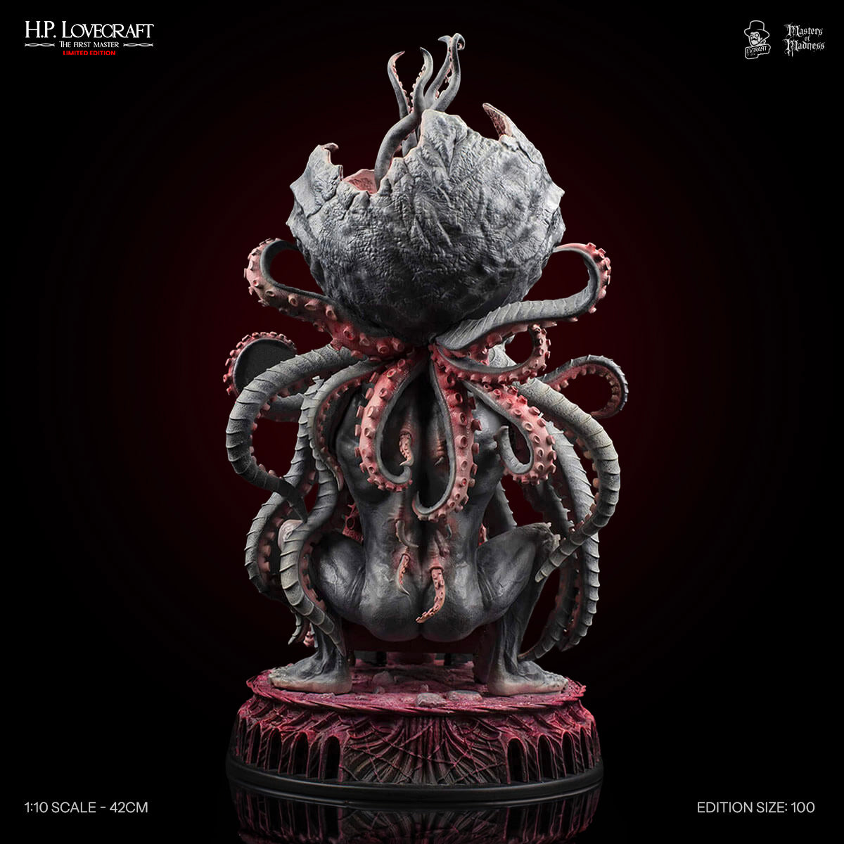 Lovecraft Forbidden Edition — limited edition polystone horror statue detail