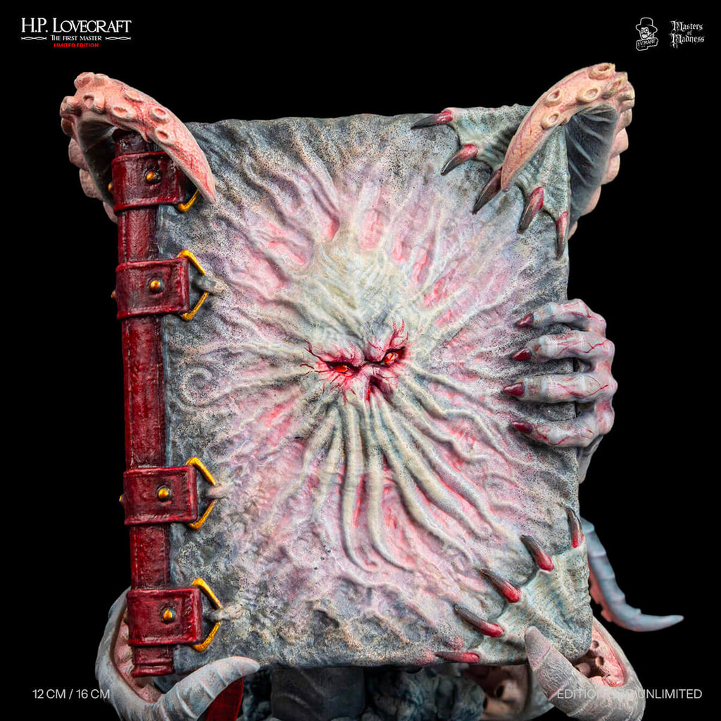 The Necronomicon collectible — dark grimoire sculpture for Lovecraft collectors