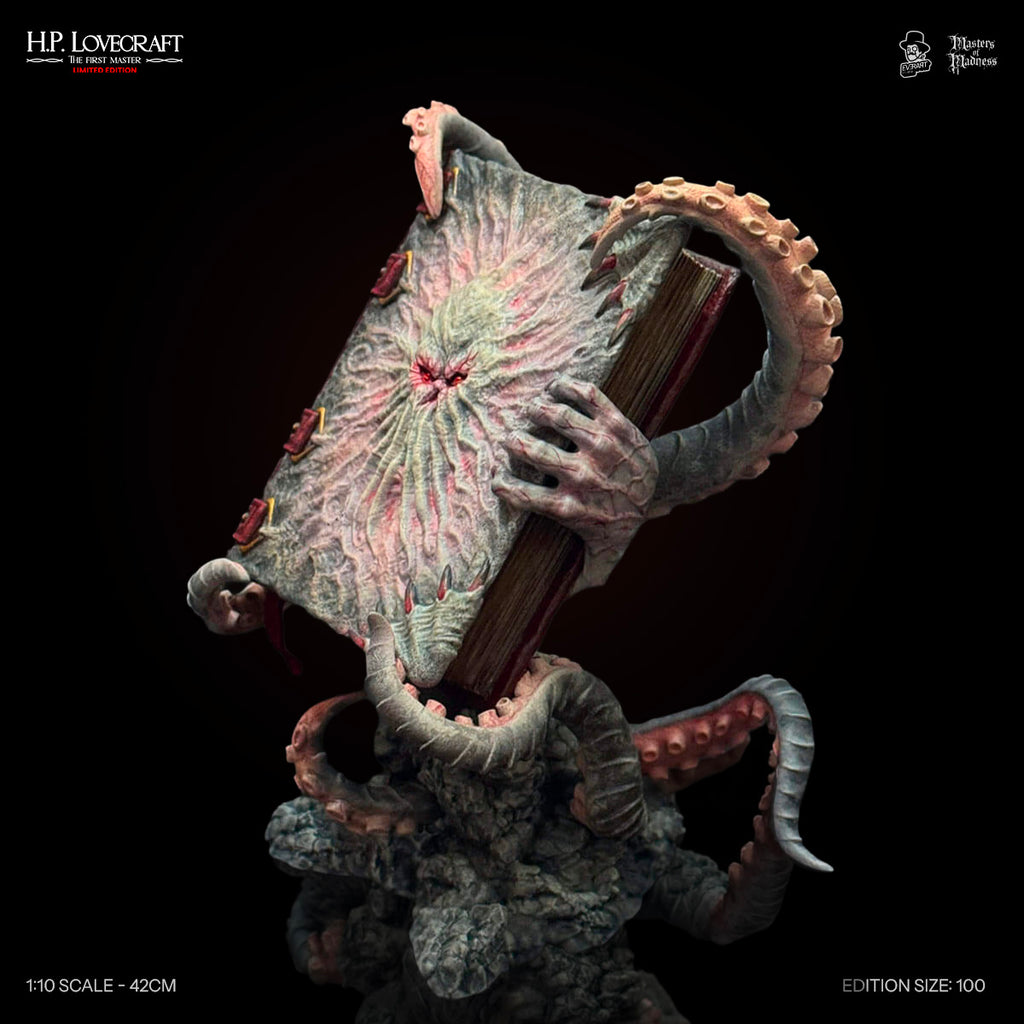 H.P. Lovecraft hand-painted collectible — interchangeable portrait heads