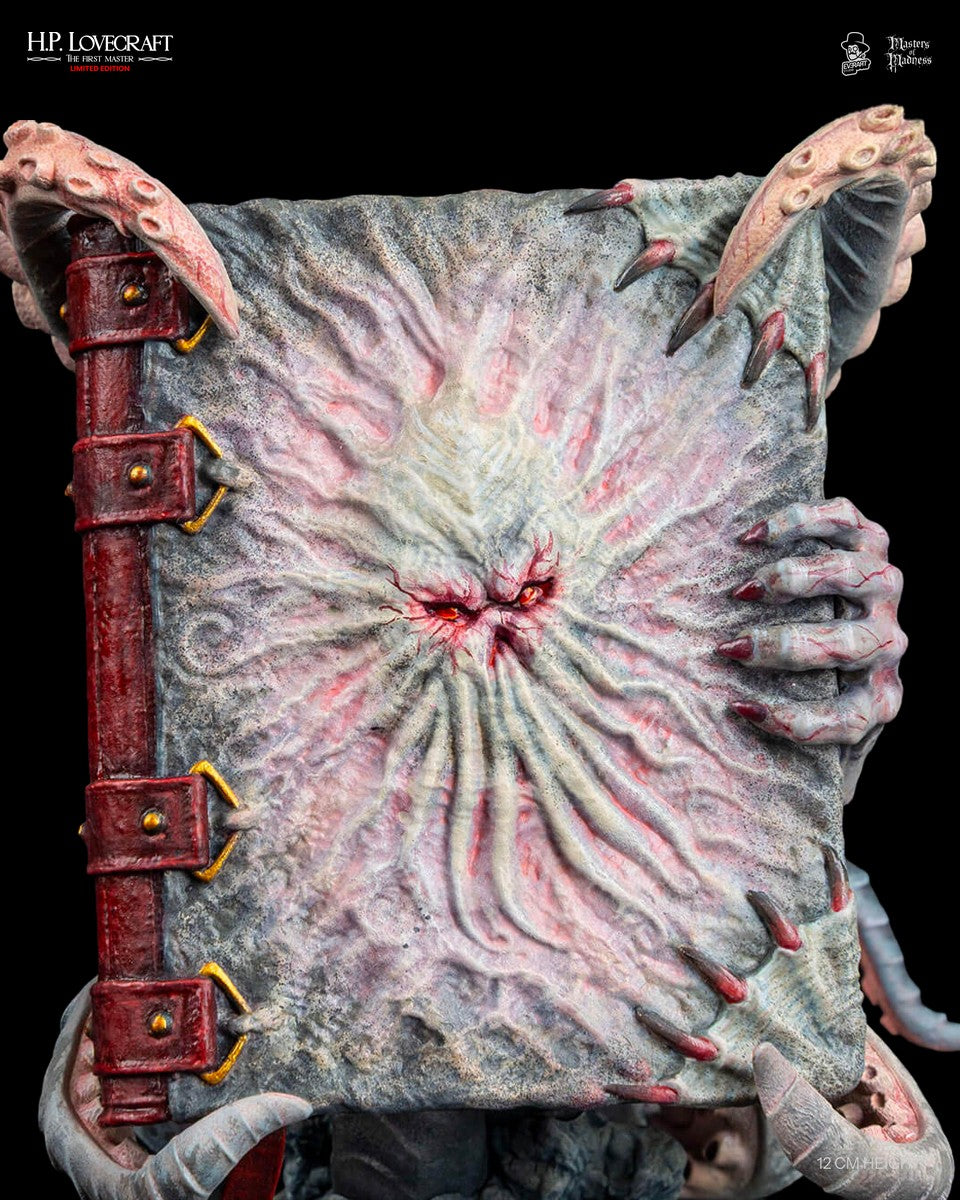 The Necronomicon collectible — dark grimoire sculpture for Lovecraft collectors